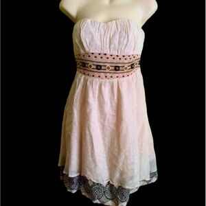 Free People Anthropology Strapless Dress